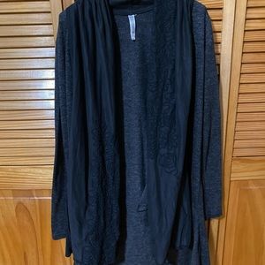 Womens Black/Gray sweater